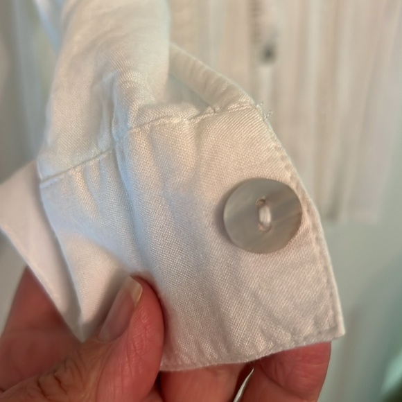 White cotton Swimsuit cover up.. - Picture 3 of 7